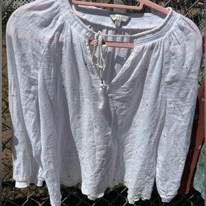 Lucky brand peasant blouse top.